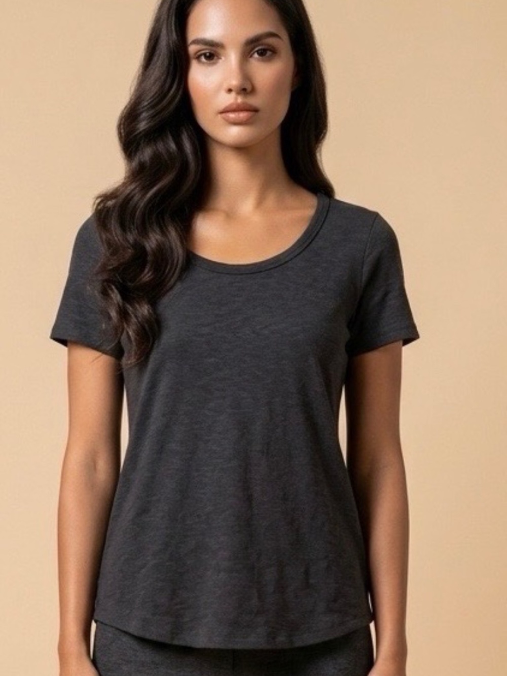 Two Rachel Zoe Classic Tee's, Black tee and White tee, Medium - Picture 3 of 3